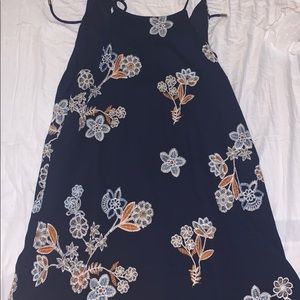 J.O.A. Girls Navy-blue Halter Dress
